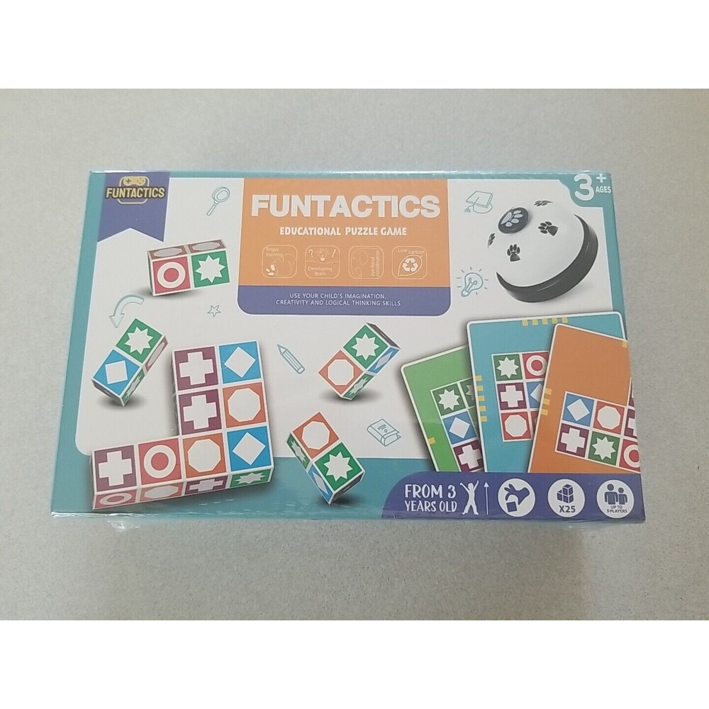 Funtactics Educational Puzzle Game Educational Toy 3+ New